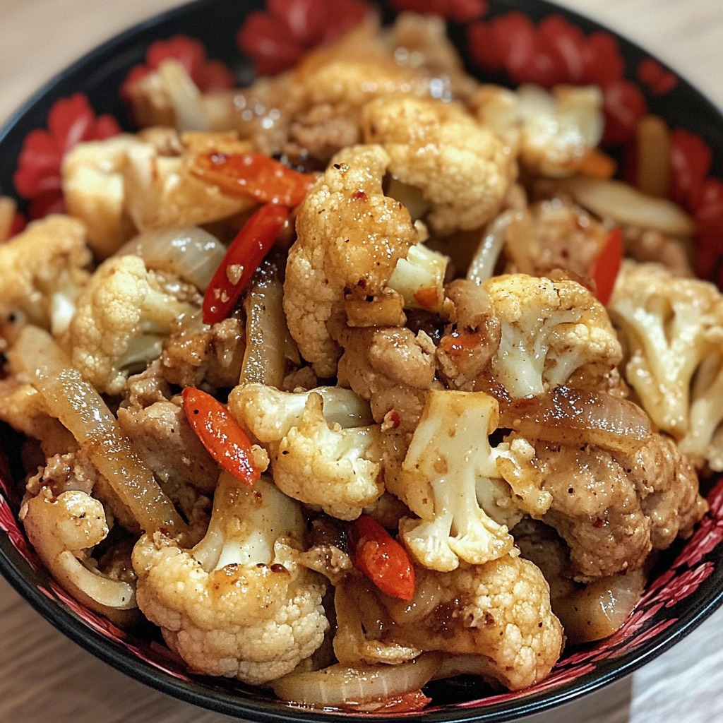 Le chou-fleur sauté pimenté est une recette de chou-fleur qui coche toutes les cases : ✅ Rapide et simple : prête en moins de 30 minutes. ✅ Saine et équilibrée : riche en fibres, vitamines et minéraux. ✅ Gourmande et originale : des notes sucrées-salées, relevées par le piquant du piment. ✅ Polyvalente : parfaite en accompagnement ou comme plat principal végétarien. En plus, c’est une recette économique et accessible, qui transforme un simple chou-fleur en un plat savoureux digne d’un restaurant asiatique.