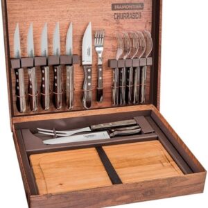 Planche à Découper Barbecue Jumbo 15 pièces avec Couverts