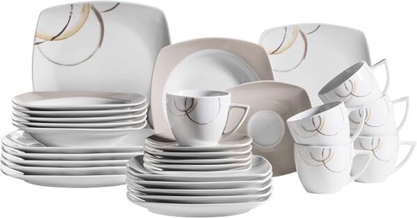 Service de Porcelaine – Ensemble Assiettes & Plat de Service