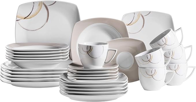 Service de Porcelaine – Ensemble Assiettes & Plat de Service