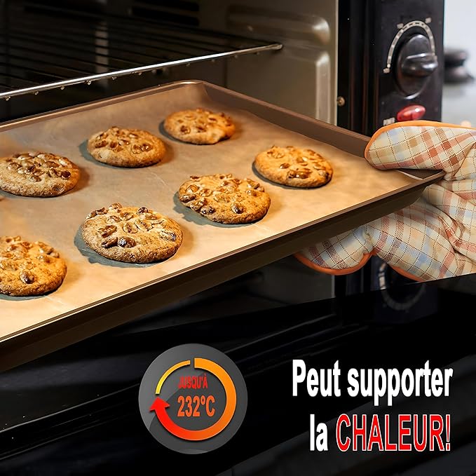 Plaques de Cuisson Antiadhésives NutriChef Lot de 3 en Acier Carbone – Image 5