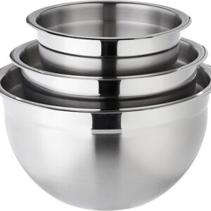 Saladiers en Acier Inoxydable – Argenté Lot de 3